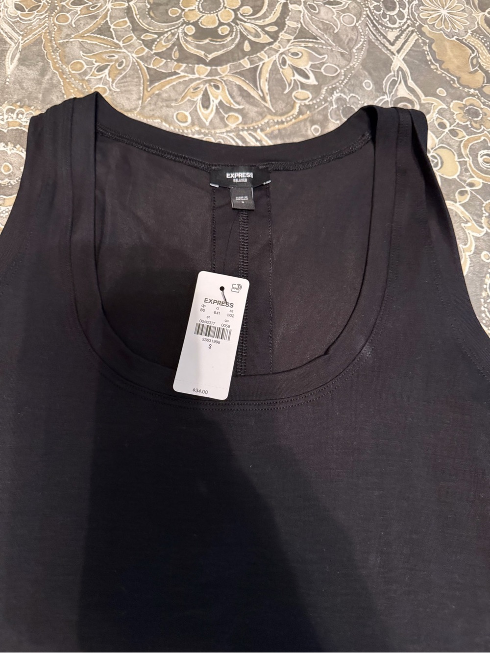 Express Black Scoop Neck Tank Top